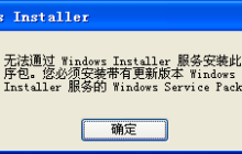 您必须安装带有更新版本windows installer服务的Windows Service Pack