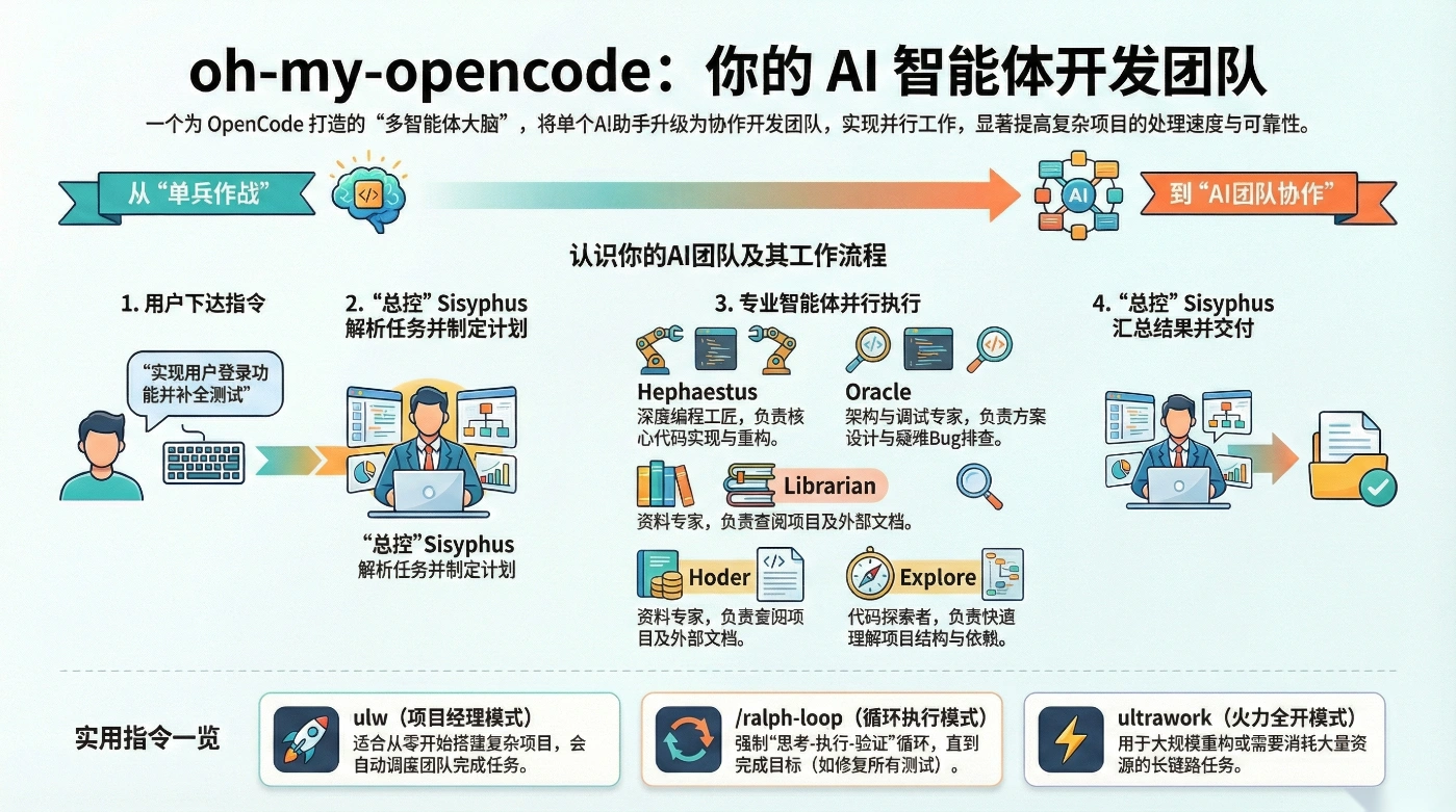 oh-my-opencode: 你的AI智能体开发团队